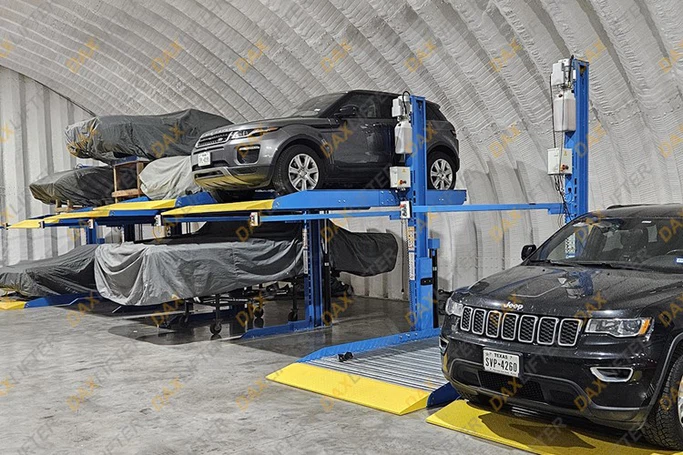 AXLIFTER Conjoined 2 Post Parking Lift Chosen for Large-Scale U.S. Automobile Storage Center